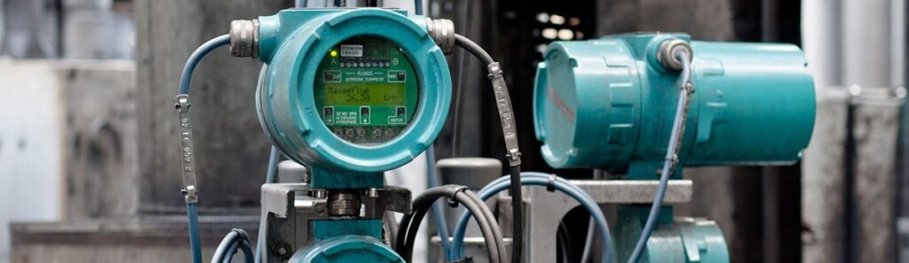 Débitmètre clamp-on non intrusif utilisé pour la mesure du débit de bitume à haute température dans une installation de sables bitumineux