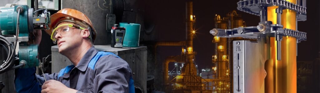 Technicien installant un débitmètre clamp-on avec la technologie WaveInjector pour les températures extrêmes