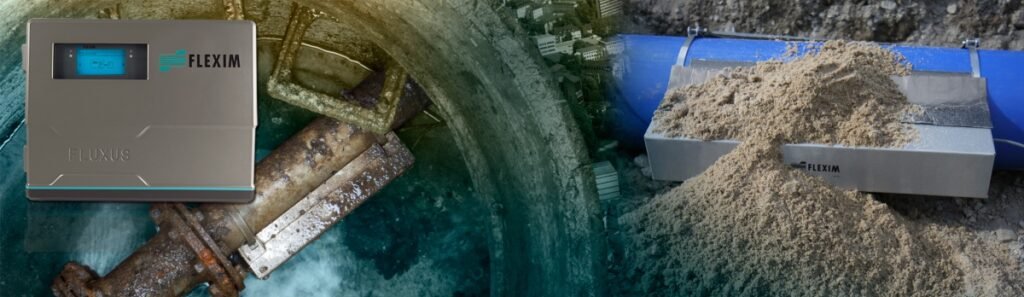 Débitmètre ultrason non intrusif de type clamp on utilisé dans le secteur réseau pour la mesure de débit non intrusif sur conduites d’eau et infrastructures enterrées sans modification de la canalisation.