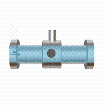 Schéma de fonctionnement d'un débitmètre à effet vortex